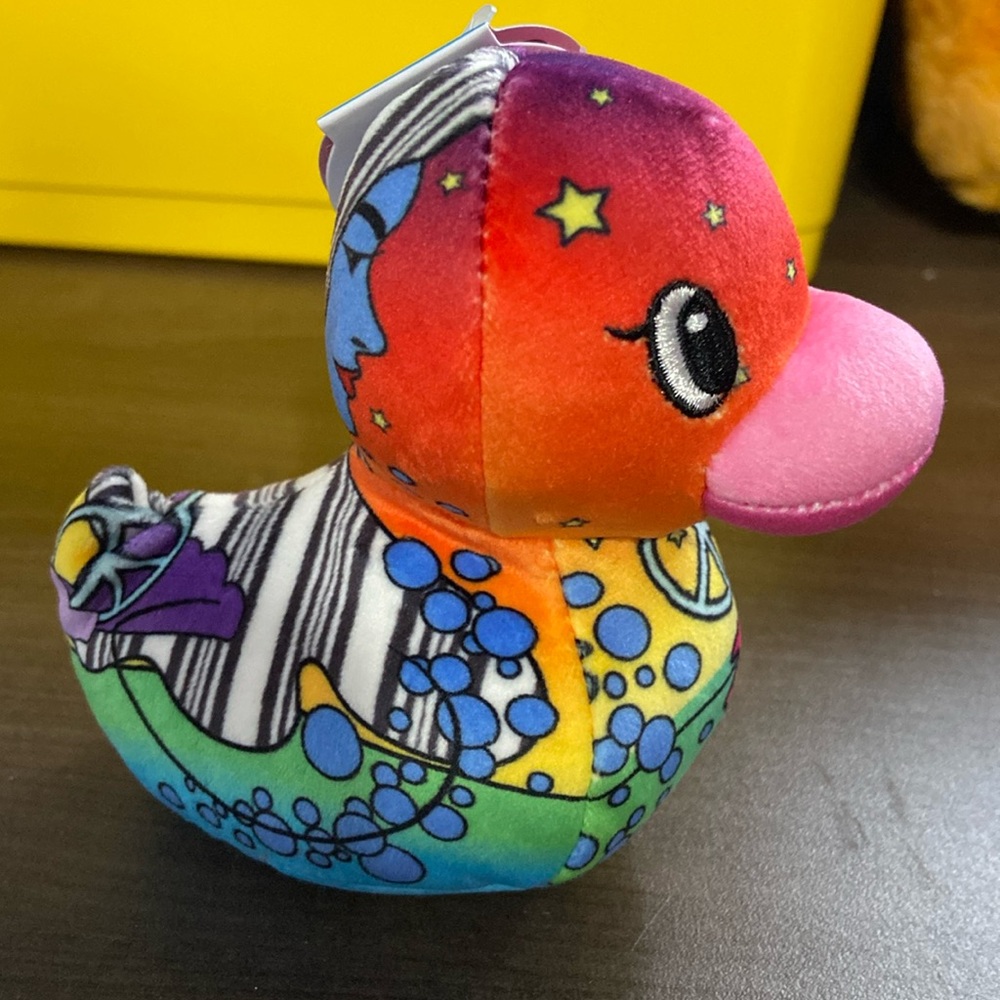 Pop Art Soft Plush psychedelic duck